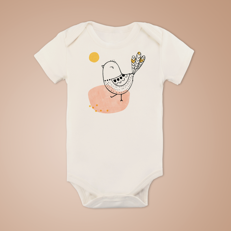 Kiki the Bird | organic Baby-Bodysuit short-sleeve